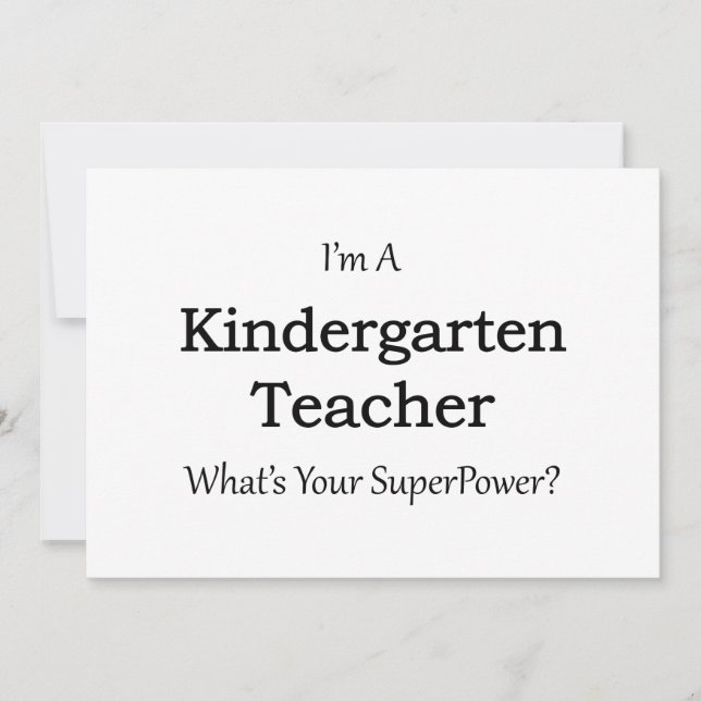 Kindergarten Teacher (Framsida)