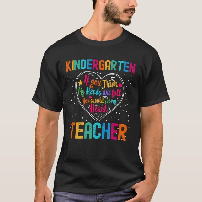 Kindergarten Teacher Appreciation Week Back to Sch T Shirt (Framsida)