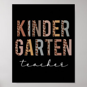 Kindergarten Teacher Back to school apprecision L Poster