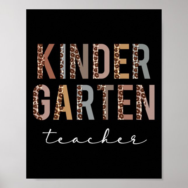 Kindergarten Teacher Back to school apprecision L Poster (Framsidan)