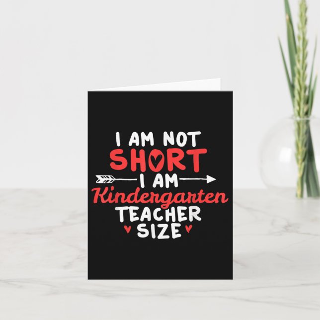 Kindergarten Teacher Back to school Kort (Framsida)