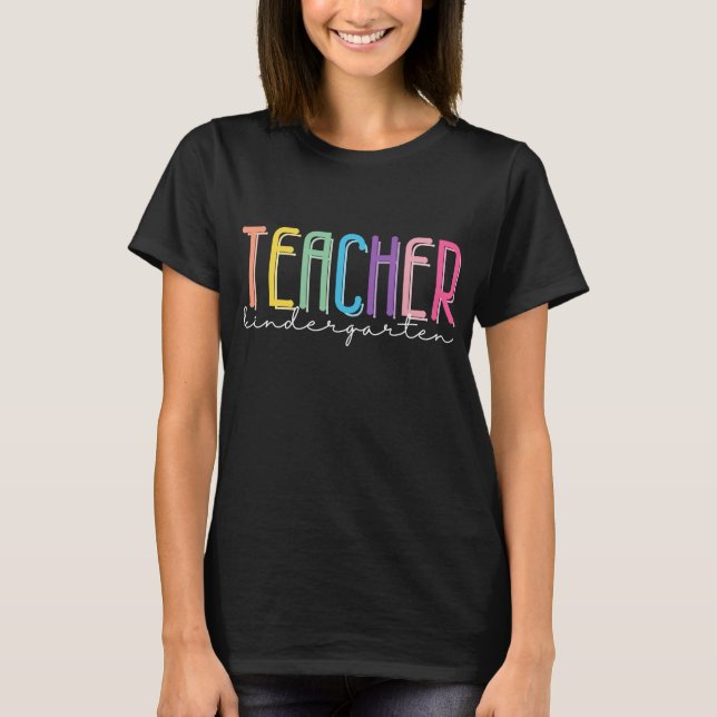Kindergarten Teacher Back to school T Shirt (Framsida)