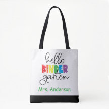 Kindergarten Teacher, Back to school Tote Bag