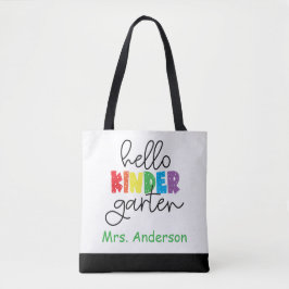 Kindergarten Teacher, Back to school Tote Bag Tygkasse