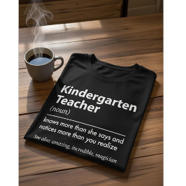 Kindergarten Teacher Definition Knows More , Funny T Shirt