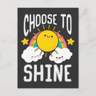 Kindergarten Teacher inspiration Kid Cute Sunshine Vykort
