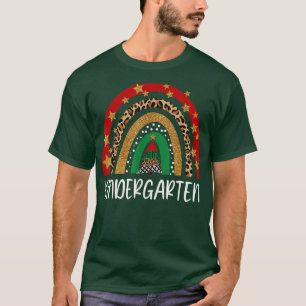 Kindergarten Teacher Jul Funny Rainbow Leopa T Shirt