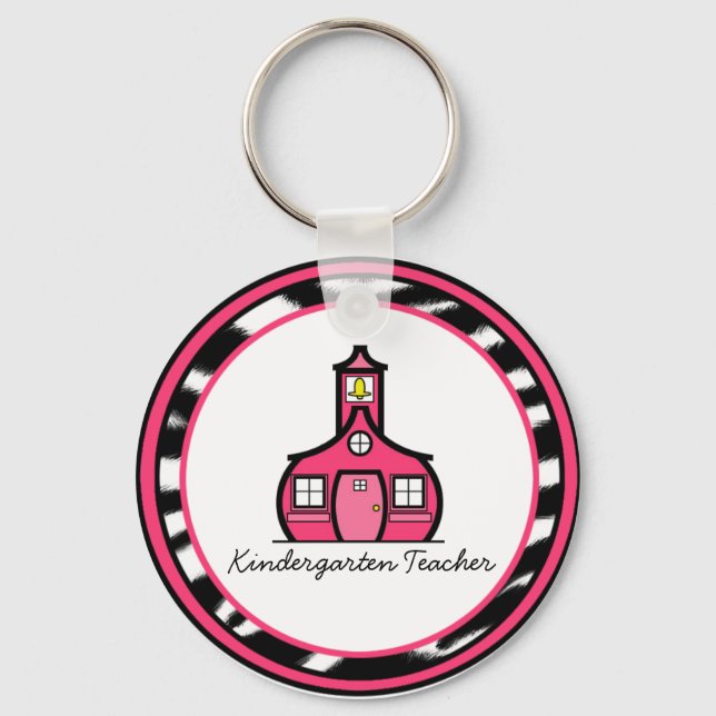 Kindergarten Teacher Keychain Nyckelring (Framsida)
