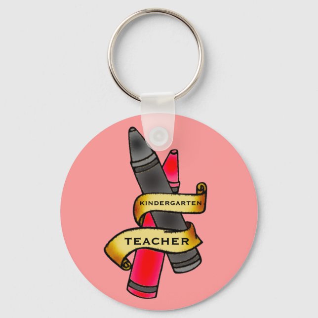 Kindergarten Teacher Keychain Nyckelring (Framsida)