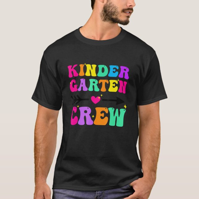 Kindergarten Teacher Kinder Crew T Shirt (Framsida)