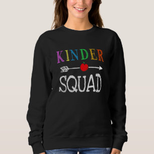 Kindergarten Teacher Kinder Squad 1:a första dagen T Shirt
