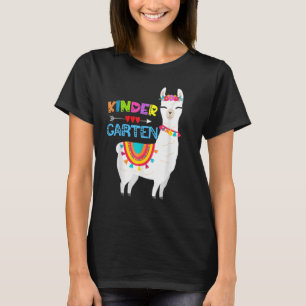 Kindergarten Teacher No Prob Llama First Day Girls T Shirt