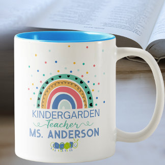 Kindergarten Teacher Personlig Colorful Två-Tonad Mugg