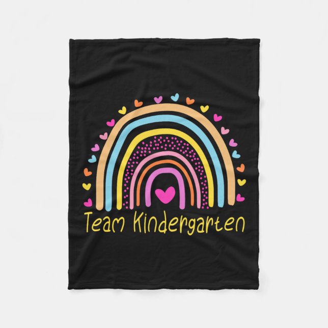 Kindergarten Teacher Rainbow Fleecefilt (Framsidan)