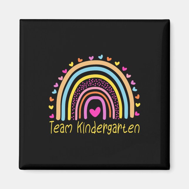 Kindergarten Teacher Rainbow Magnet (Framsidan)