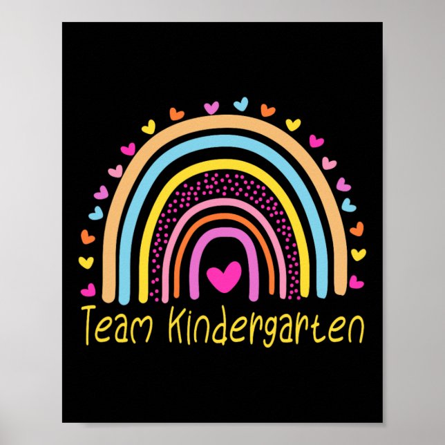 Kindergarten Teacher Rainbow Poster (Framsidan)