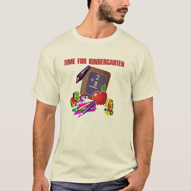 Kindergarten Teacher T Shirt (Framsida)