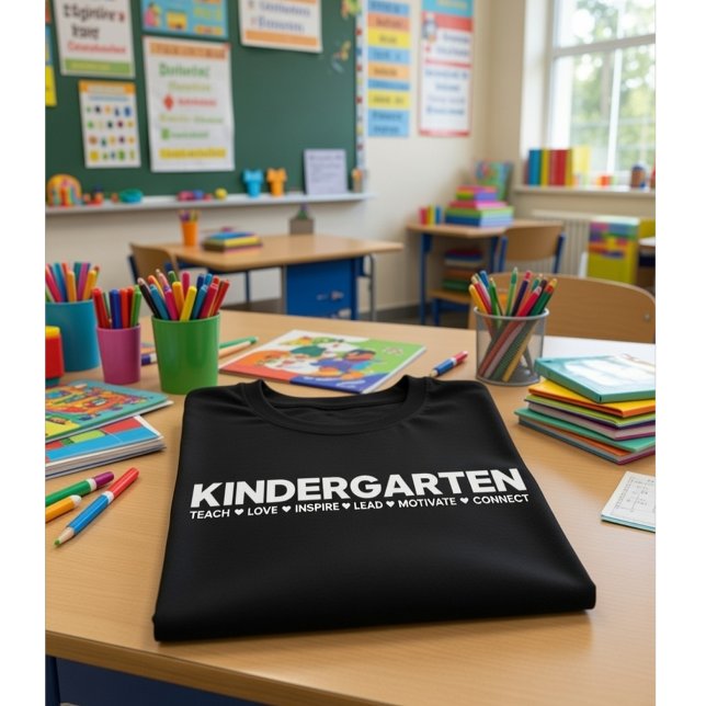 Kindergarten Teacher Teach Love Inspire Lead... T Shirt (Skapare uppladdad)