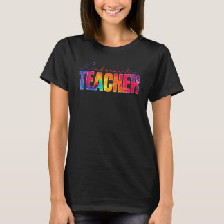Kindergarten Teacher Tie Dye Appreciation Day Back T Shirt