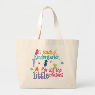 Kindergarten Teacher Tote Bag Jumbo Tygkasse