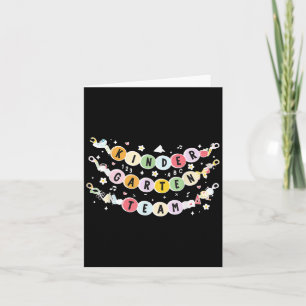Kindergarten Teacher Vänskap Bracelet Teacher K Kort