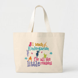 Kindergarten Teacher's Tote Bag Jumbo Tygkasse