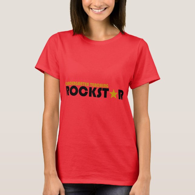 Kindergarten Teaching Rockstar Tröja (Framsida)