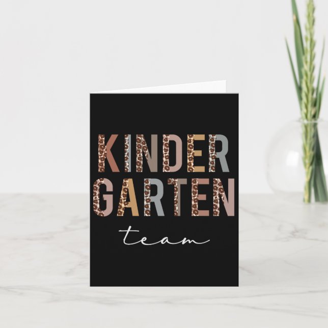 Kindergarten Team Hej Ck till skolavskrivning Kort (Framsida)