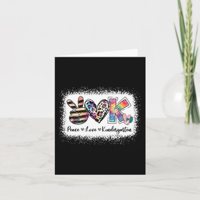 Kindergarten Team Kinder klass Lärare Peace Kärlek Kort (Framsida)