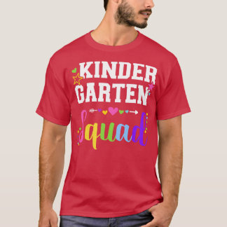Kindergarten-teamet för lärare och barn tillbaka t shirt