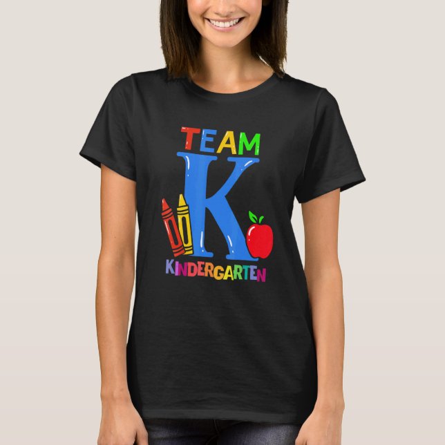 Kindergarten-teamets första dag t shirt (Framsida)
