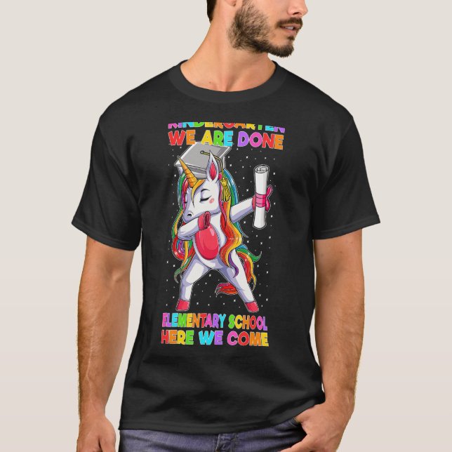 Kindergarten Utfärdat i Elementaryschool Wecome Gr T Shirt (Framsida)