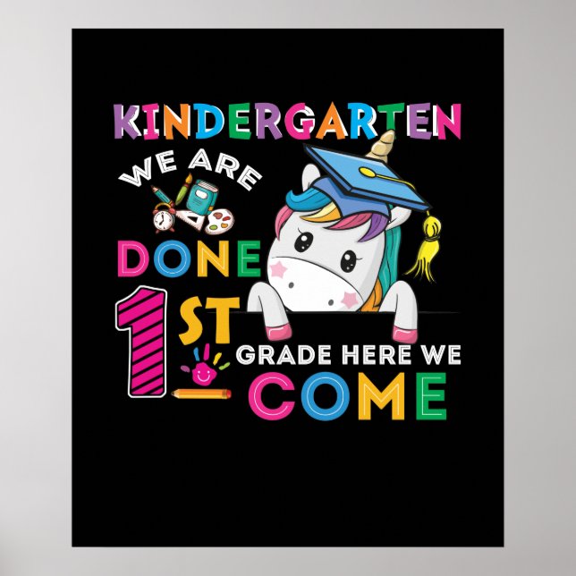 Kindergarten Vi är klara 1:a Klass här vi Kom Poster (Framsidan)