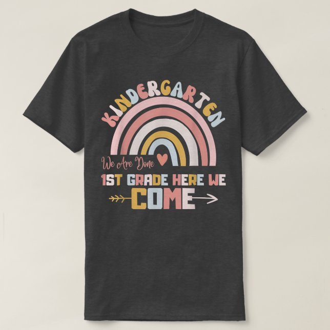 Kindergarten Vi är klara första Klassen här, vi Ko T Shirt (Design framsida)