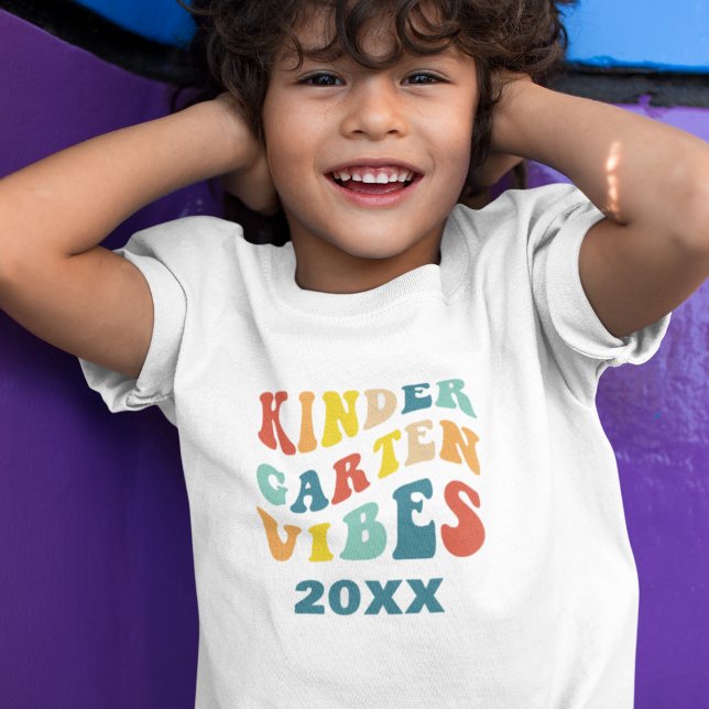 Kindergarten vibes back to school retro t shirt (Skapare uppladdad)