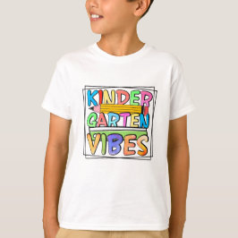 Kindergarten Vibes Colorful Cute Småbarn T Shirt