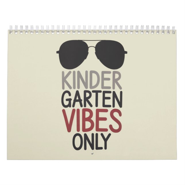 Kindergarten Vibes Endast Back to school Kalender (Omslag)