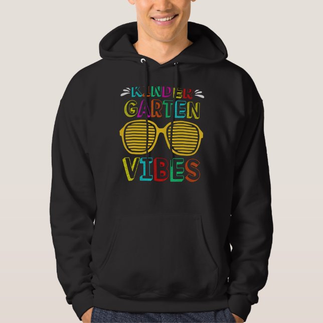 Kindergarten Vibes första dag i Back to school Boy Hoodie (Framsida)