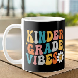 Kindergarten Vibes Groovy Design Mugg