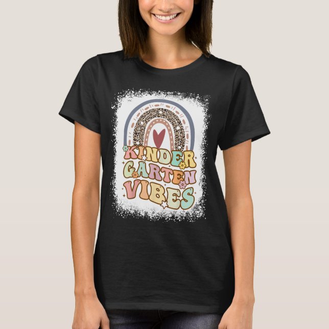 Kindergarten Vibes Shirt, Kindergarten Teacher T Shirt (Framsida)