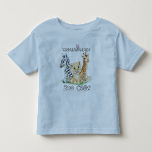 Kindergarten Zoo Crew Funny Circus Unge Animal Kär T Shirt