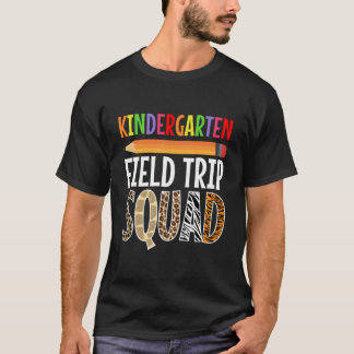 Kindergen Students School Zoo Field Trip Squad T Shirt