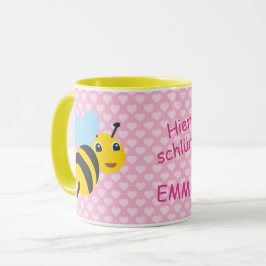 Kindertasse Biene - Hier schlürft | Mugg