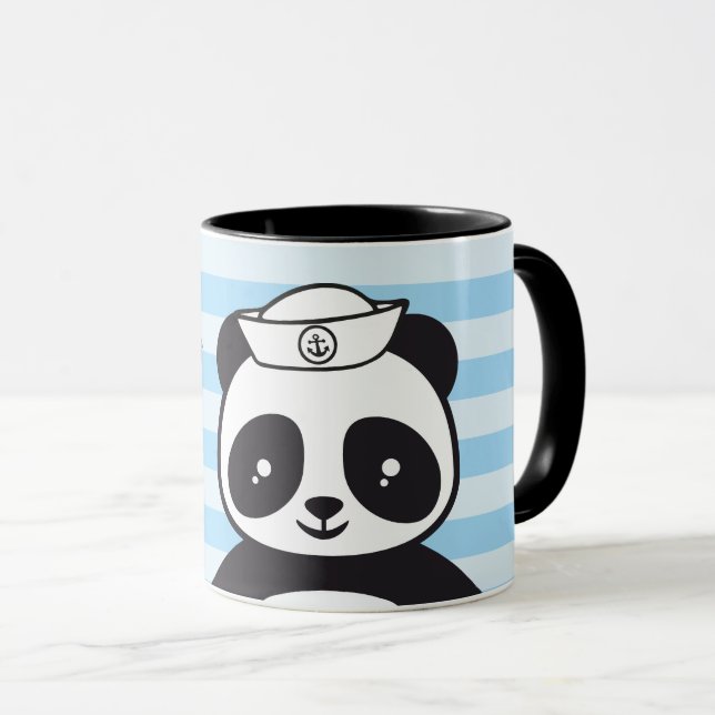 Kindertasse Pandabär - Matrose |  Mugg (Framsida höger)