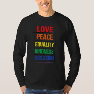 Kindes Inclusion Rainbow Lgbt för lika möjligheter T Shirt