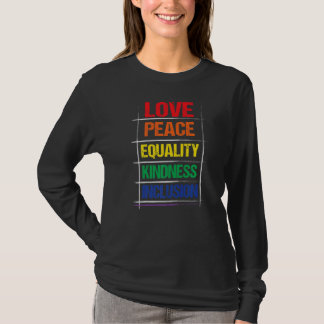 Kindes Inclusion Rainbow Lgbt för lika möjligheter T Shirt