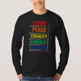 Kindes Inclusion Rainbow Lgbt för lika möjligheter T Shirt