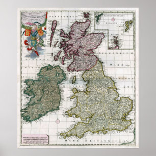 Kindgdoms 1706 av England, Skottland och Wales. Poster