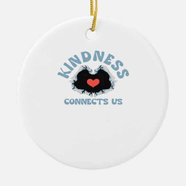 Kindness ansluter till oss Classic Julgransprydnad Keramik (Framsidan)