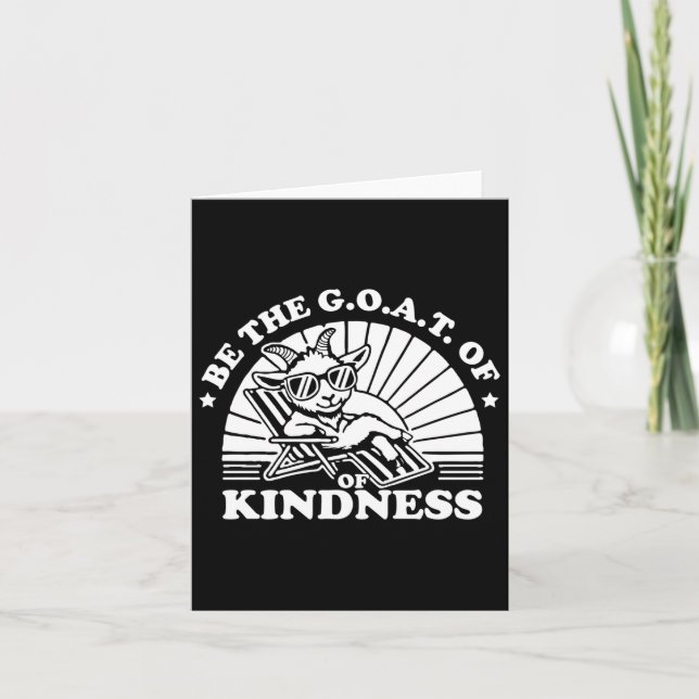 Kindness Anti Bullek Week Cute är Goat Stick Kort (Framsida)